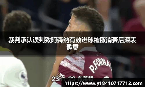 裁判承认误判致阿森纳有效进球被取消赛后深表歉意